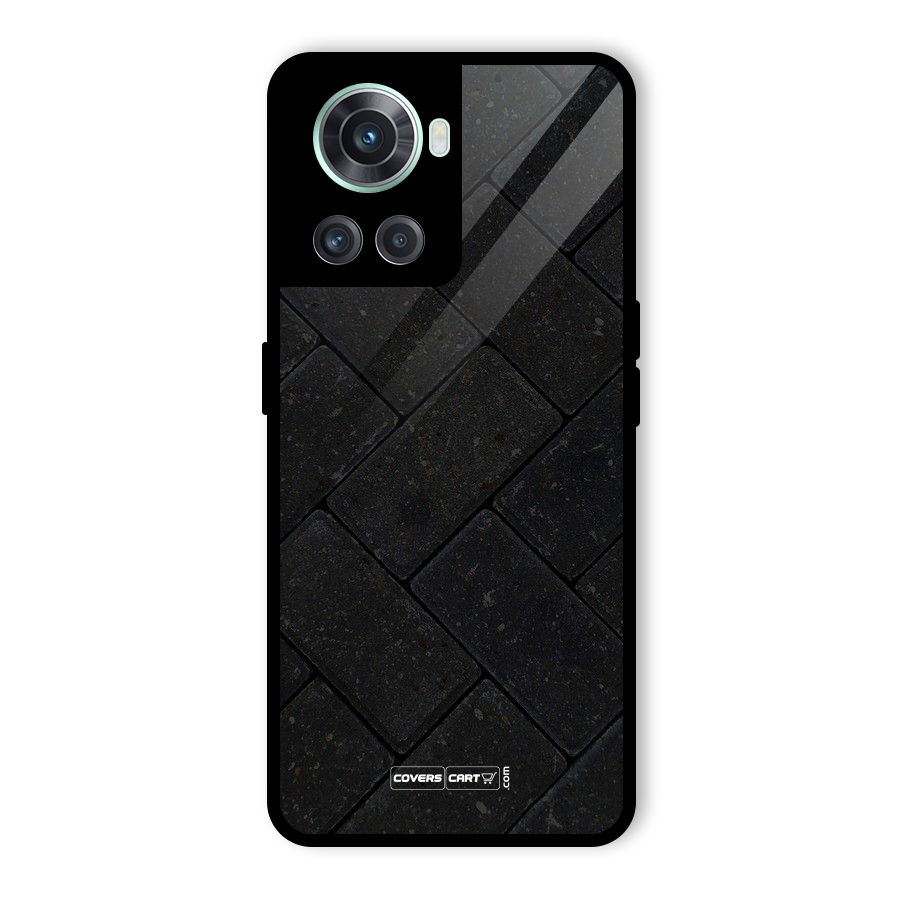 Bricks Pattern Glass Back Case for OnePlus 10R