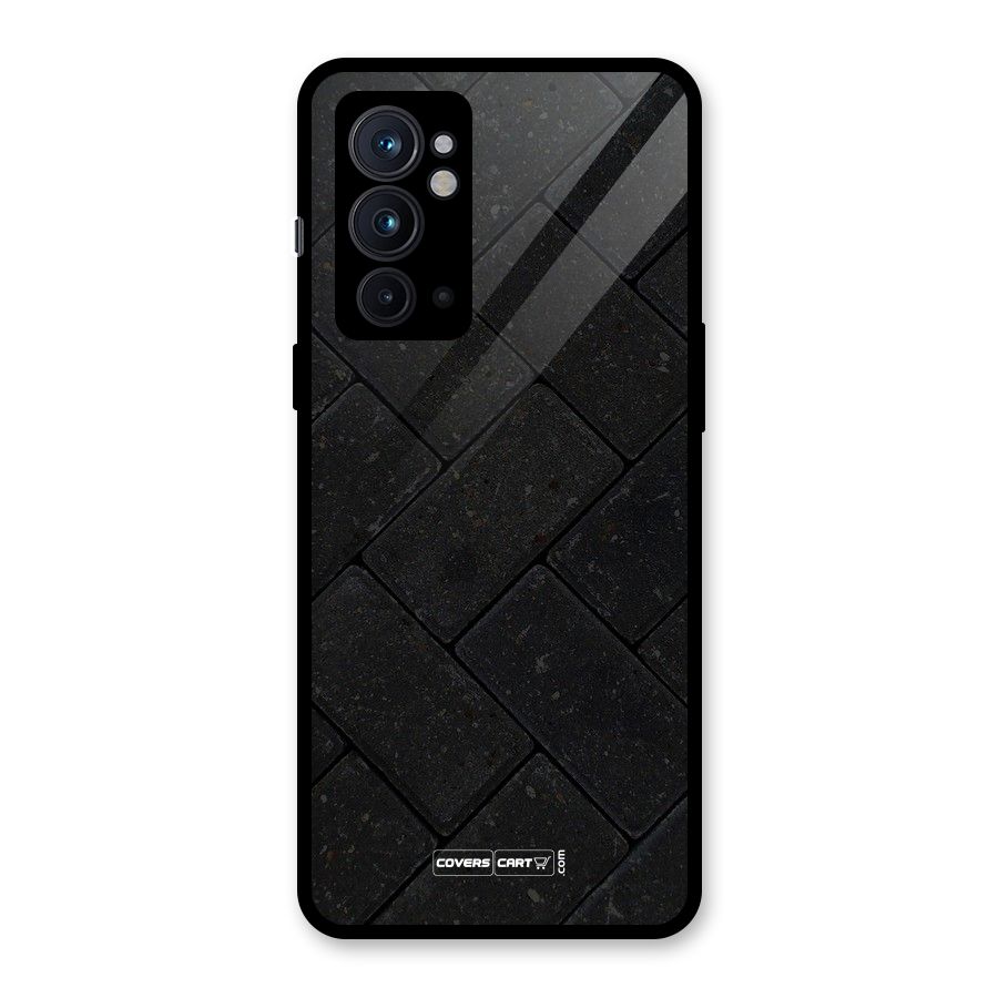 Bricks Pattern Glass Back Case for OnePlus 9RT 5G