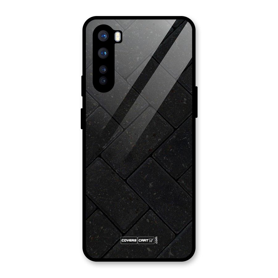 Bricks Pattern Glass Back Case for OnePlus Nord