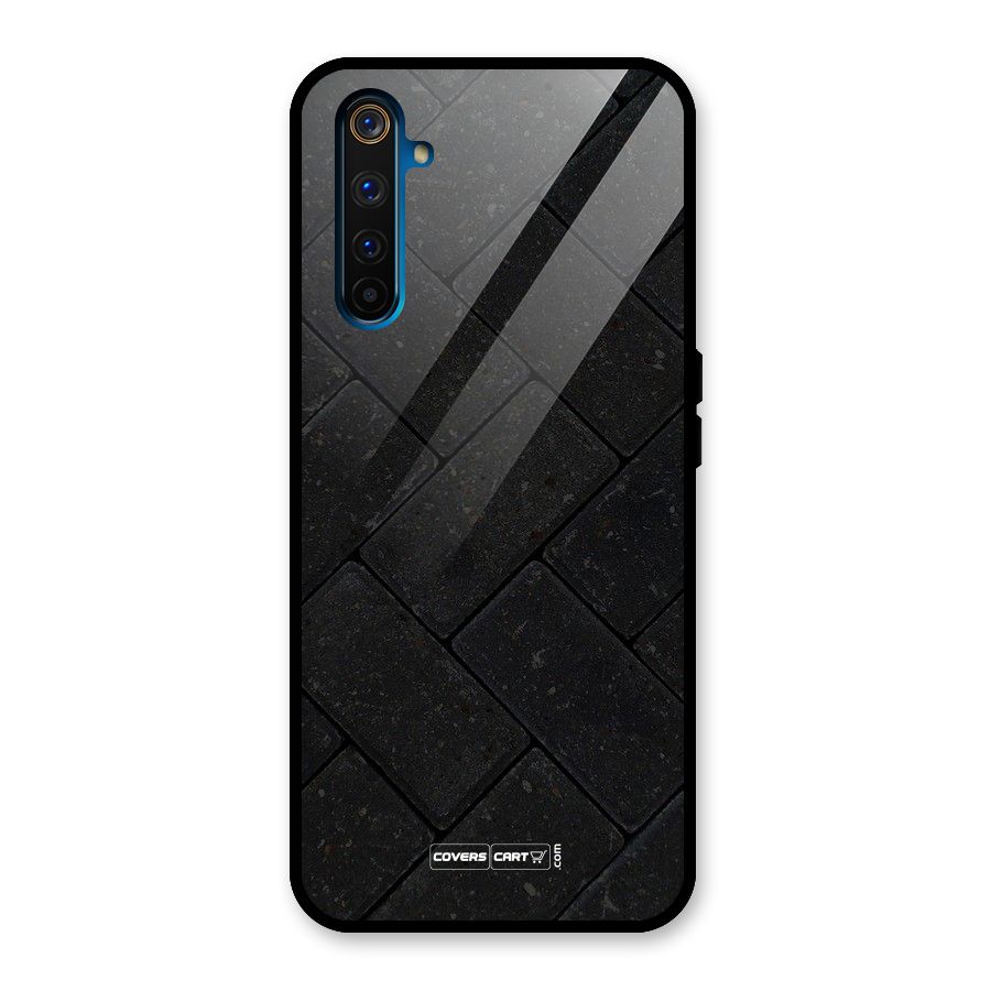 Bricks Pattern Glass Back Case for Realme 6 Pro