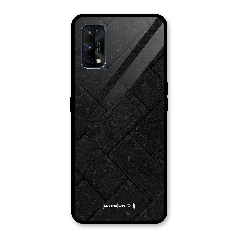 Bricks Pattern Glass Back Case for Realme 7 Pro