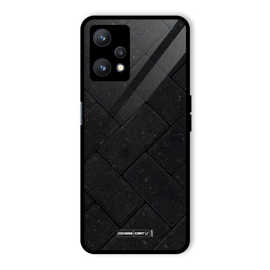 Bricks Pattern Glass Back Case for Realme 9 Pro 5G