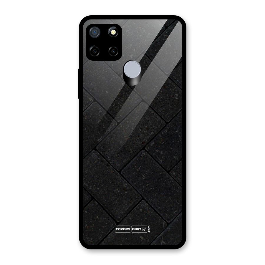 Bricks Pattern Glass Back Case for Realme C12