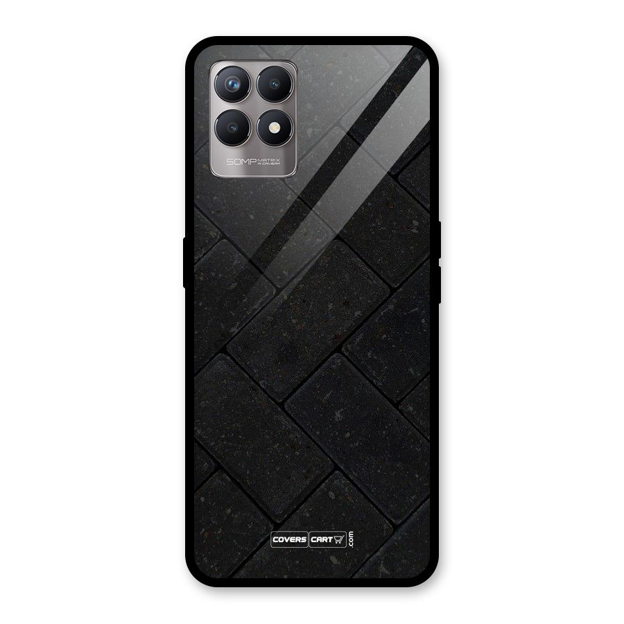 Bricks Pattern Glass Back Case for Realme Narzo 50