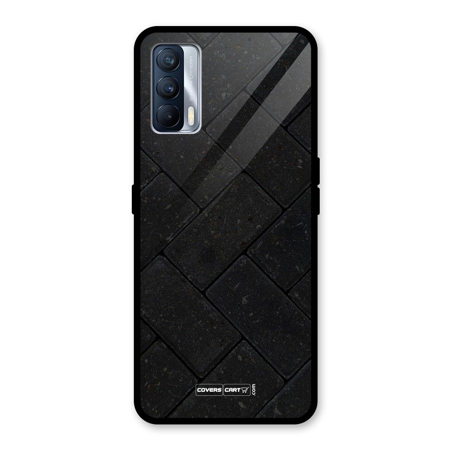 Bricks Pattern Glass Back Case for Realme X7