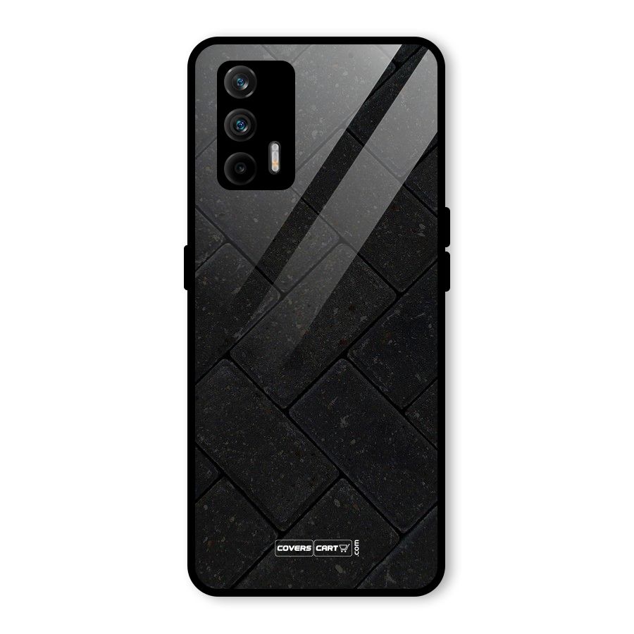Bricks Pattern Glass Back Case for Realme X7 Max