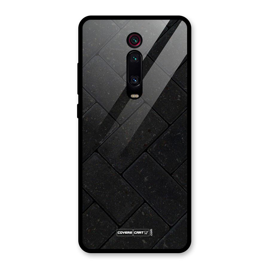 Bricks Pattern Glass Back Case for Redmi K20