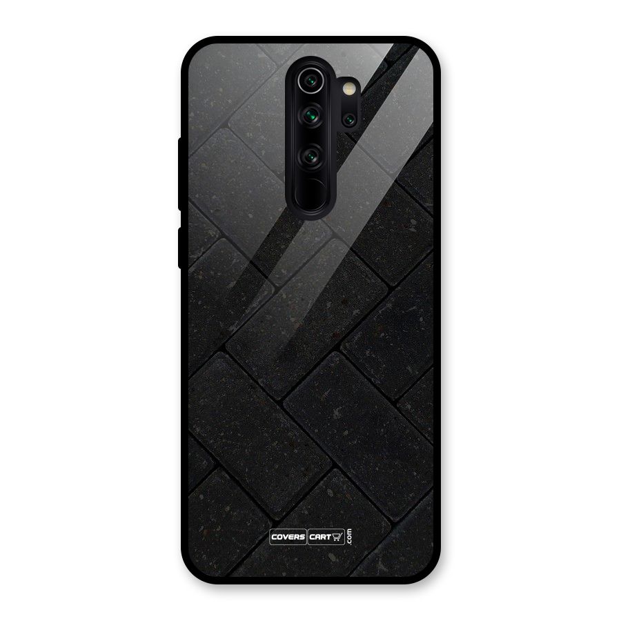 Bricks Pattern Glass Back Case for Redmi Note 8 Pro
