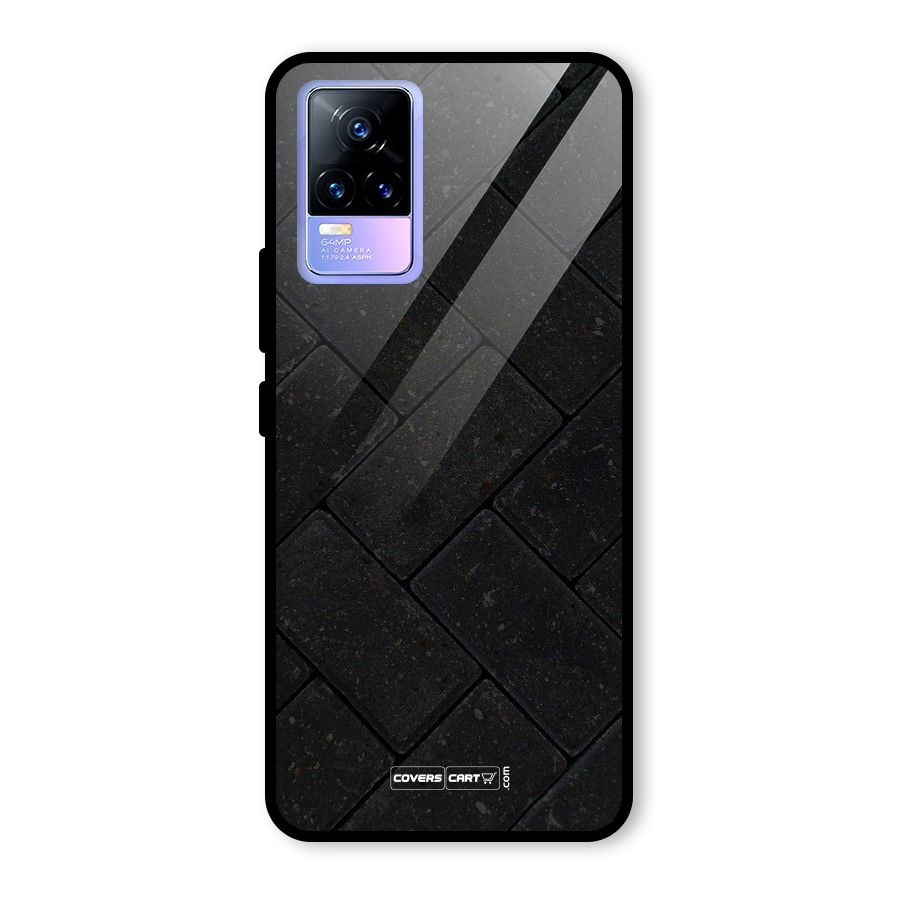 Bricks Pattern Glass Back Case for Vivo Y73
