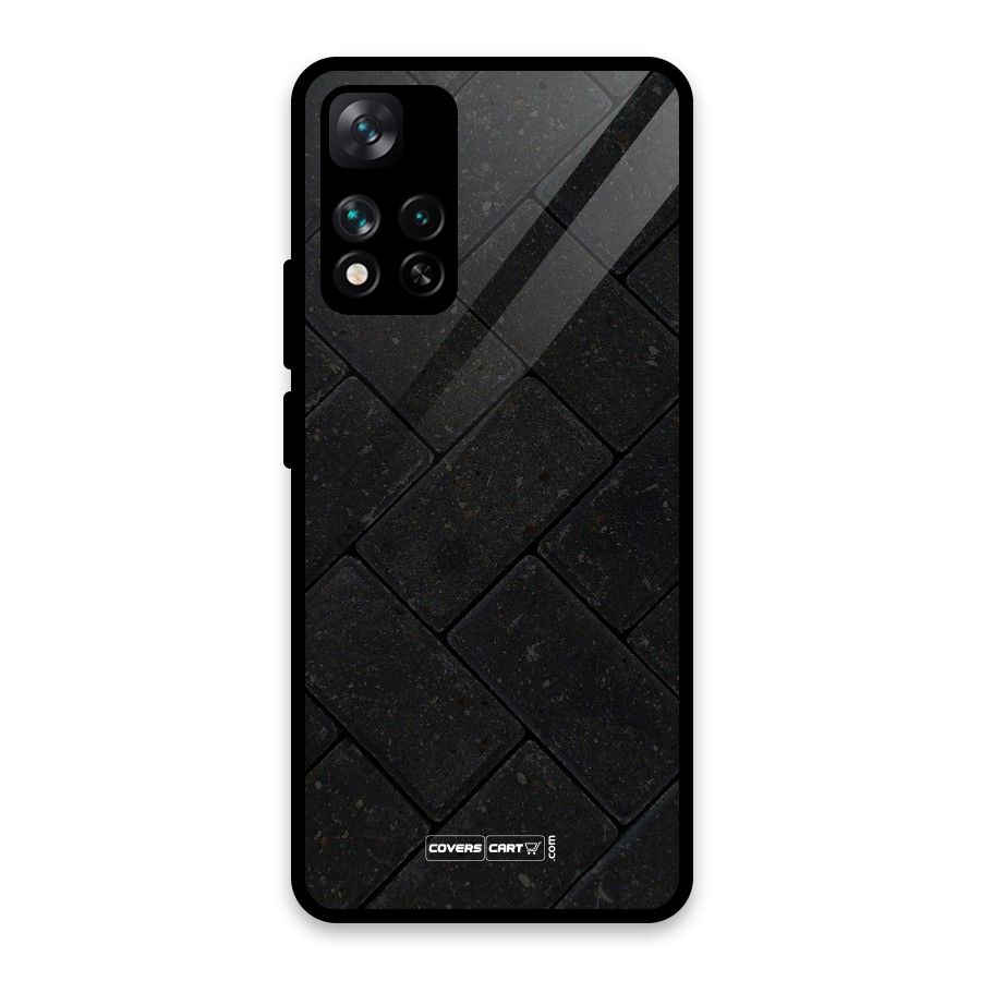Bricks Pattern Glass Back Case for Xiaomi 11i HyperCharge 5G
