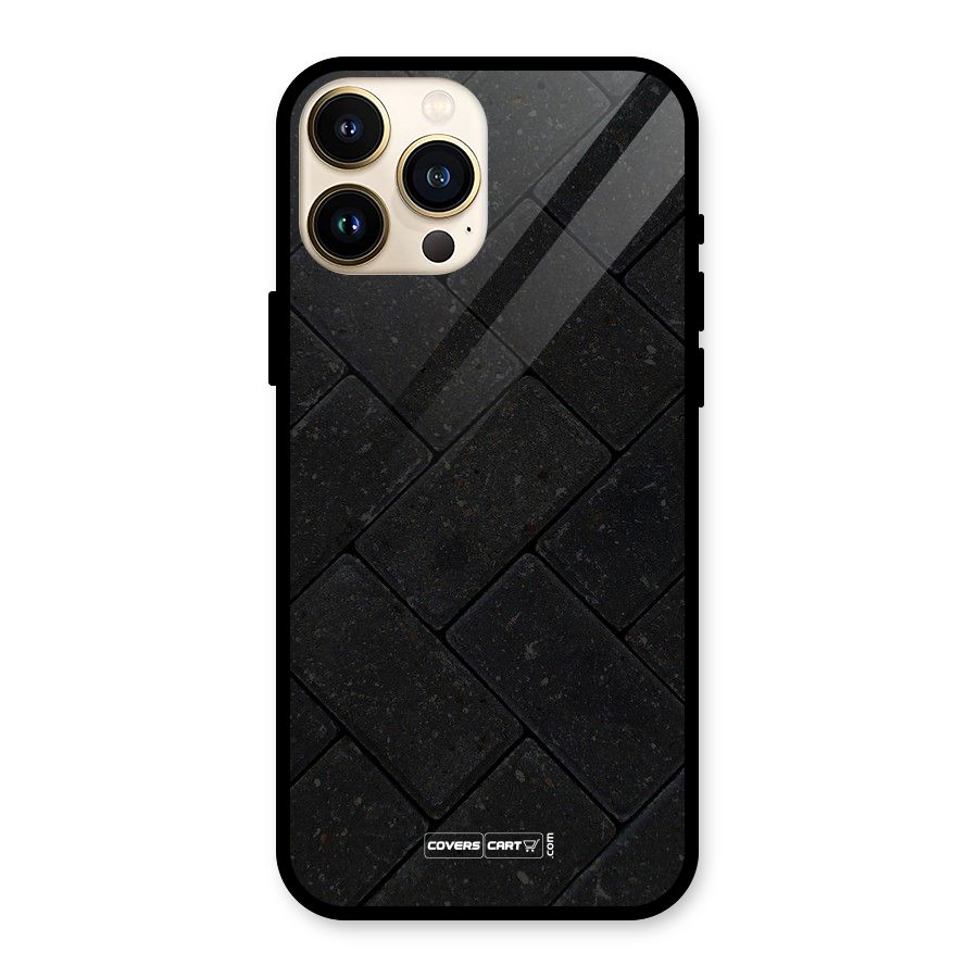Bricks Pattern Glass Back Case for iPhone 13 Pro Max