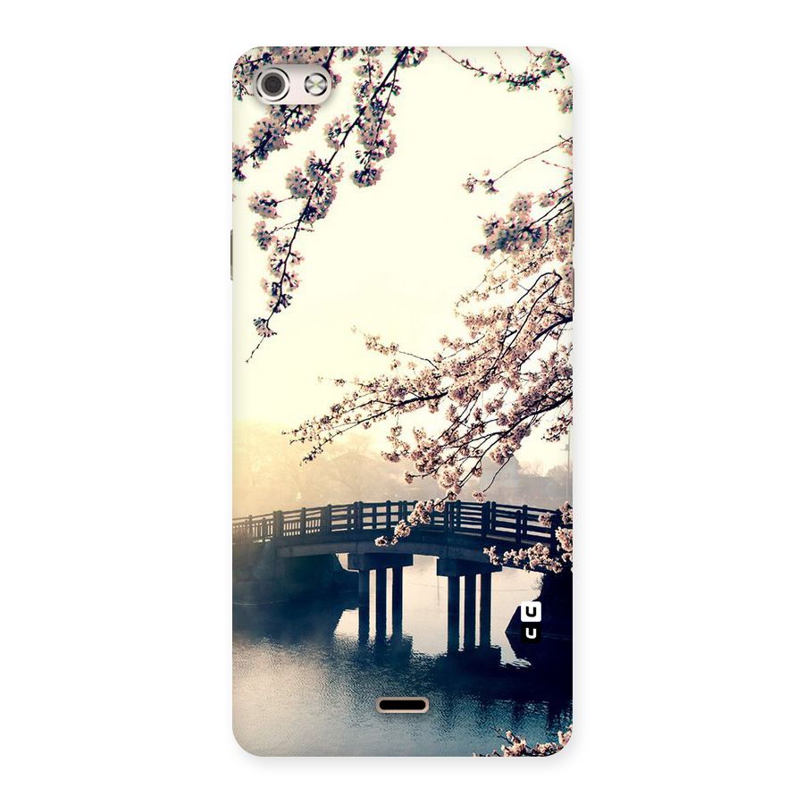 Bridge Blossom Back Case for Micromax Canvas Silver 5