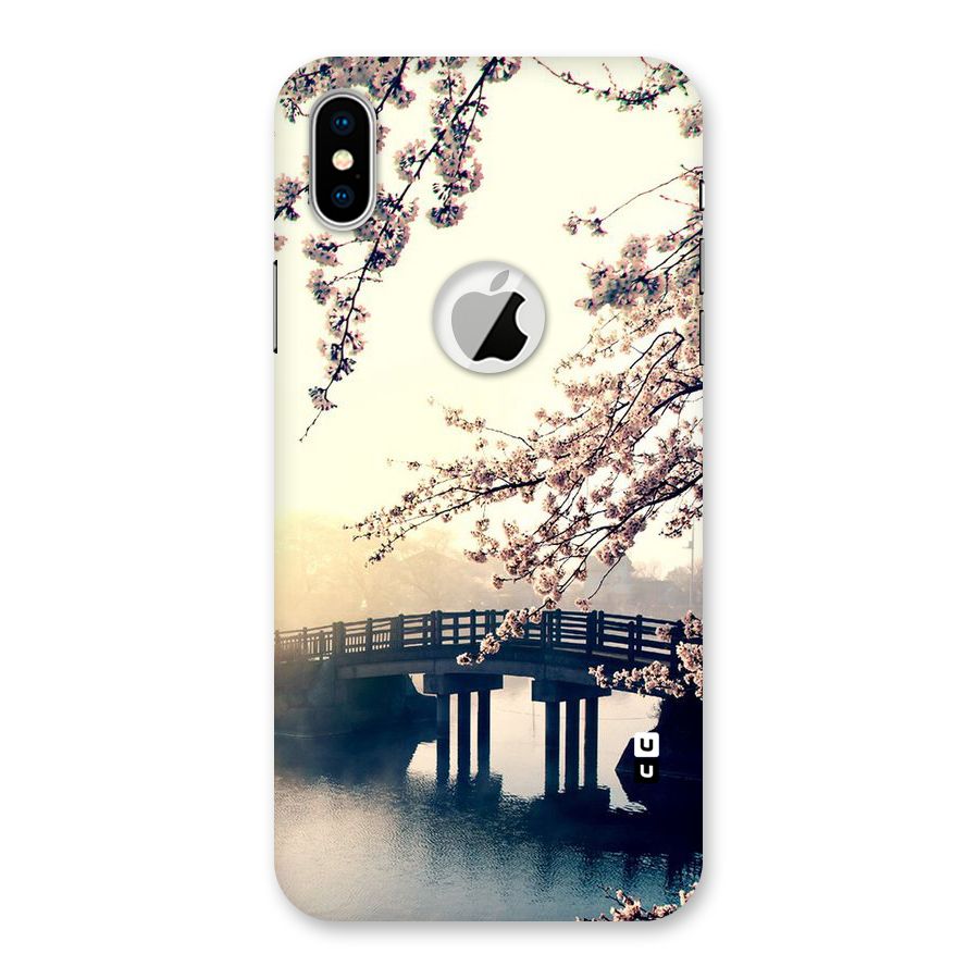 Bridge Blossom Back Case for iPhone X Logo Cut