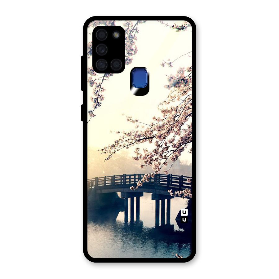 Bridge Blossom Glass Back Case for Galaxy A21s
