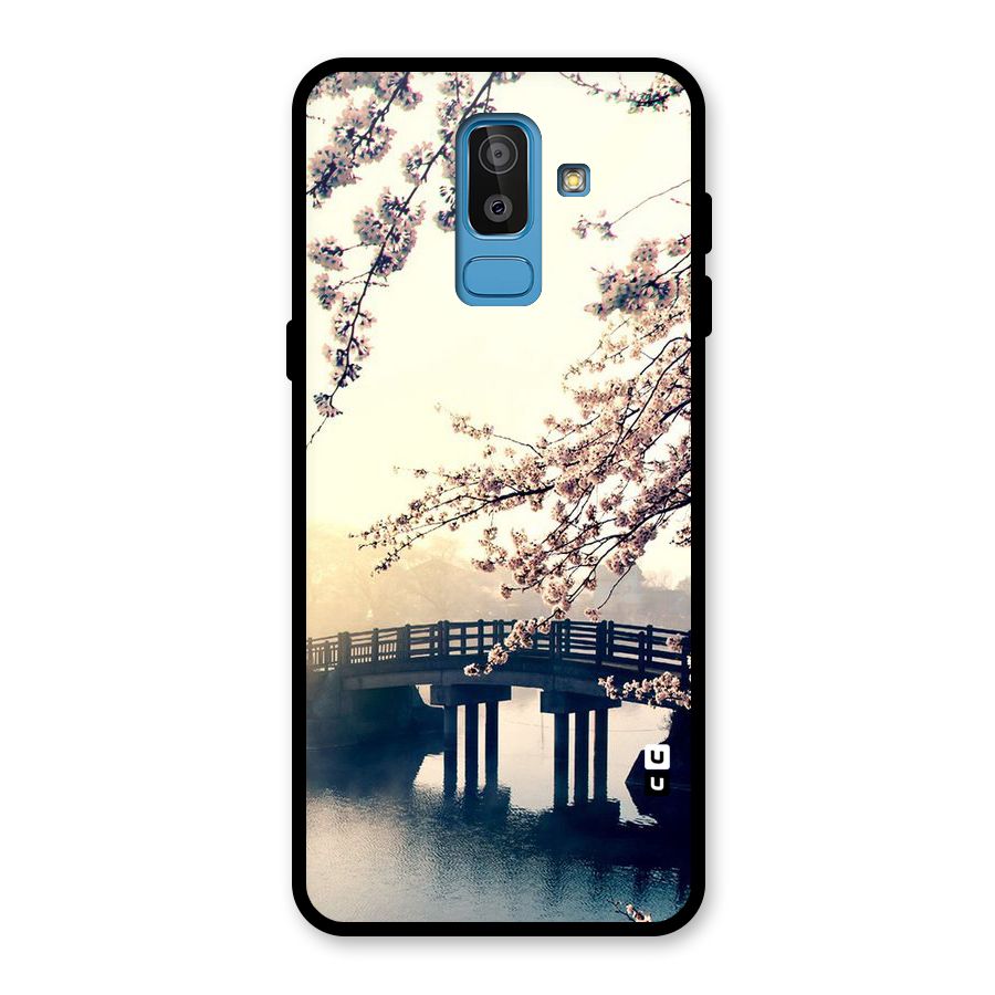 Bridge Blossom Glass Back Case for Galaxy J8