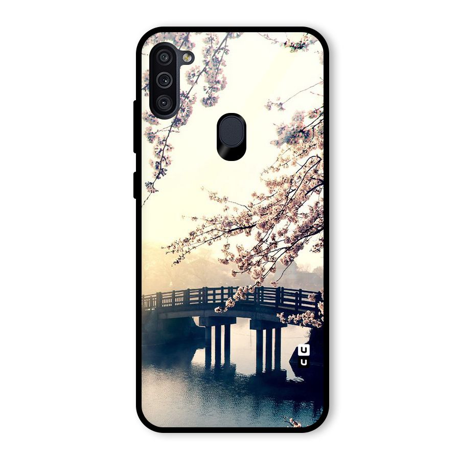 Bridge Blossom Glass Back Case for Galaxy M11