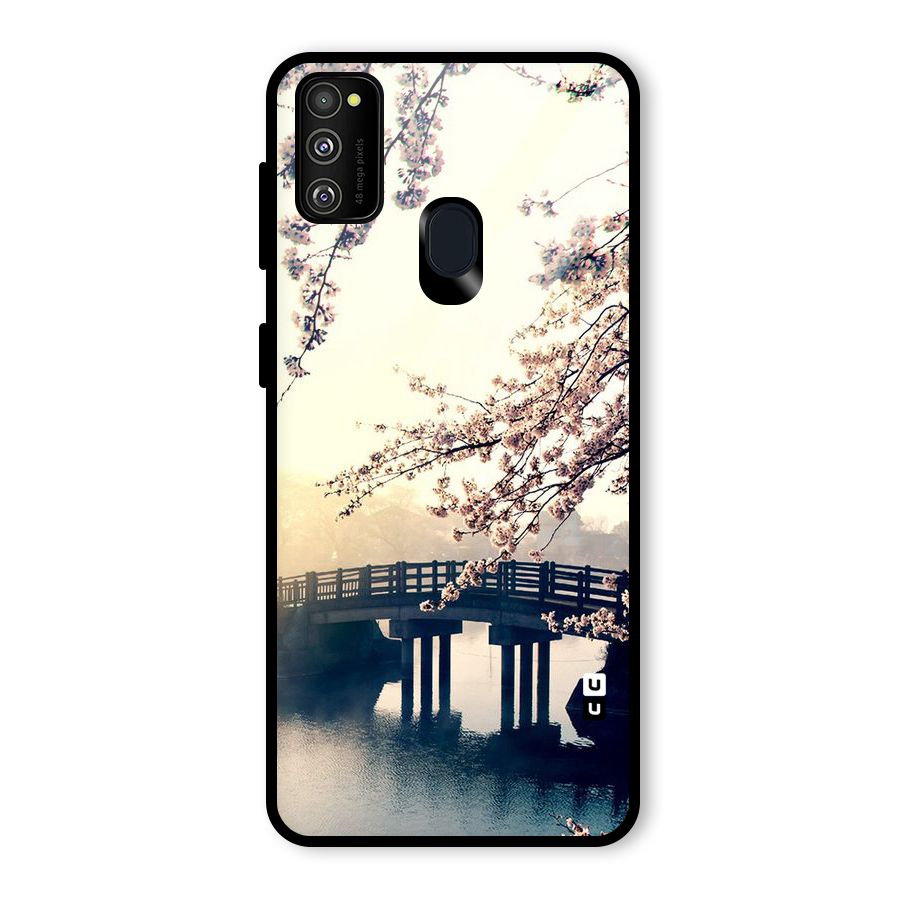 Bridge Blossom Glass Back Case for Galaxy M30s