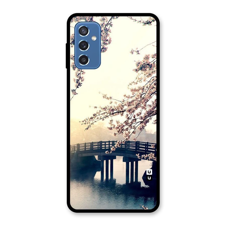Bridge Blossom Glass Back Case for Galaxy M52 5G