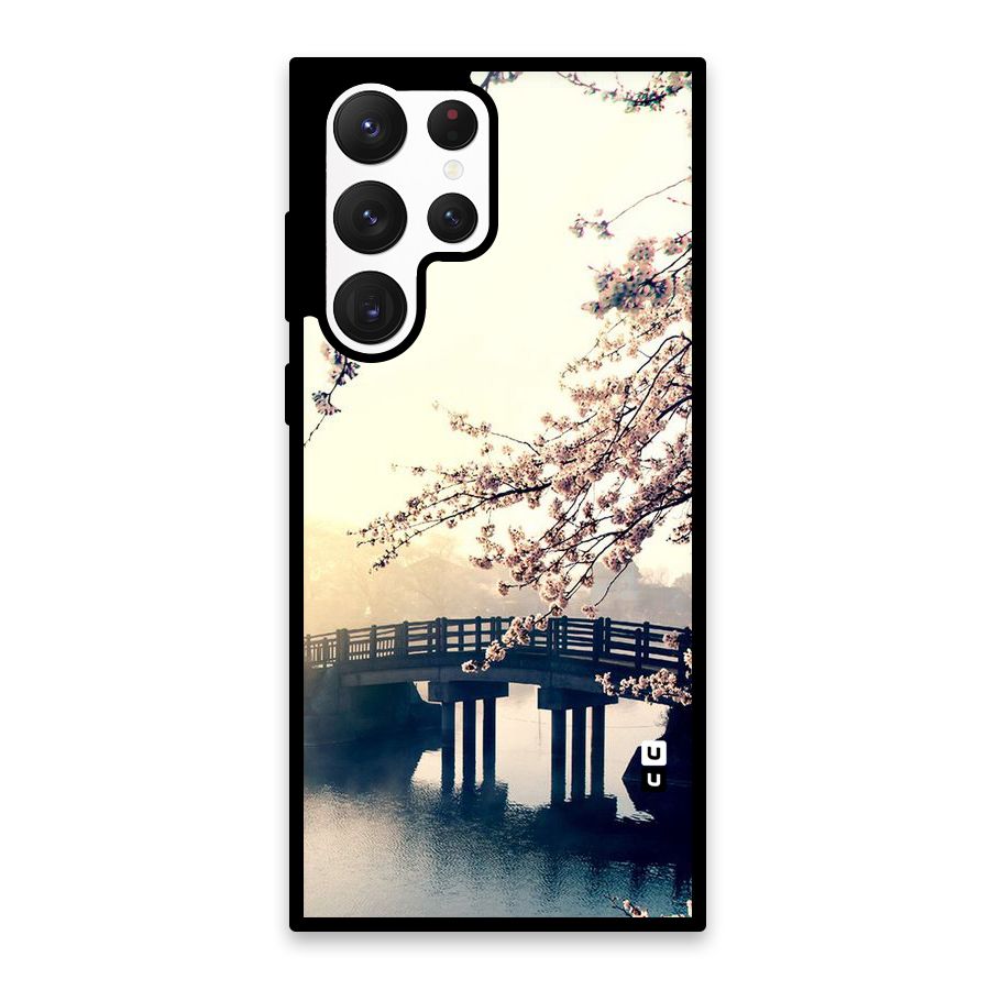Bridge Blossom Glass Back Case for Galaxy S22 Ultra 5G