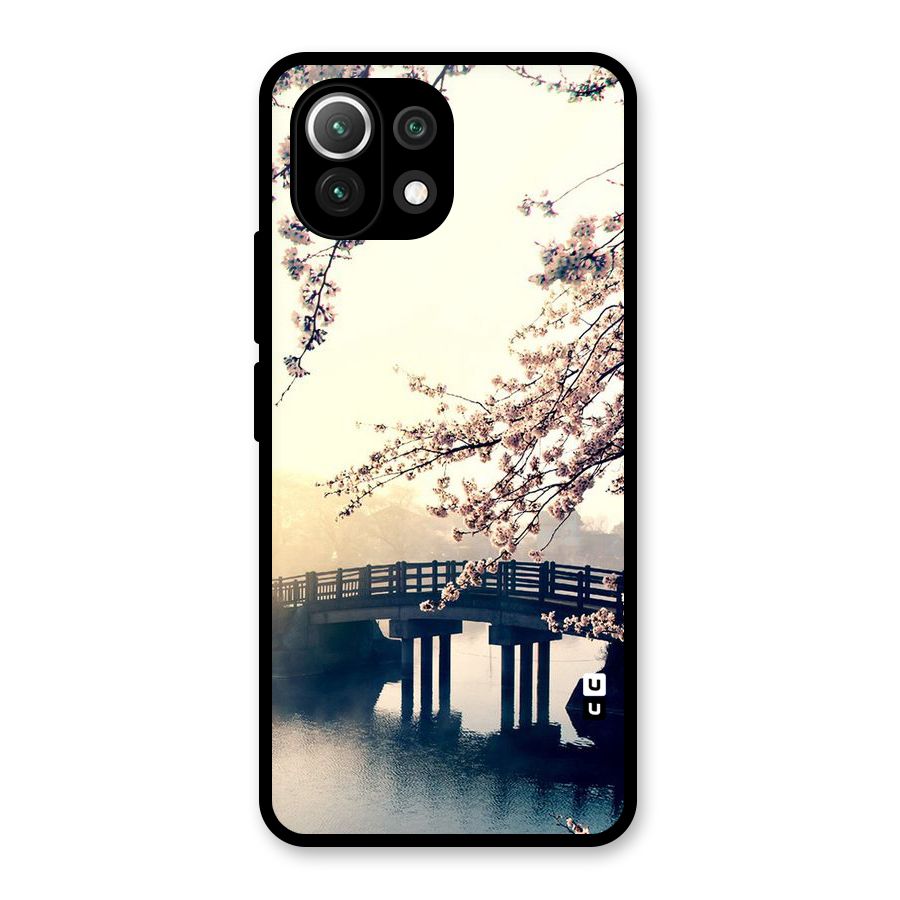 Bridge Blossom Glass Back Case for Mi 11 Lite