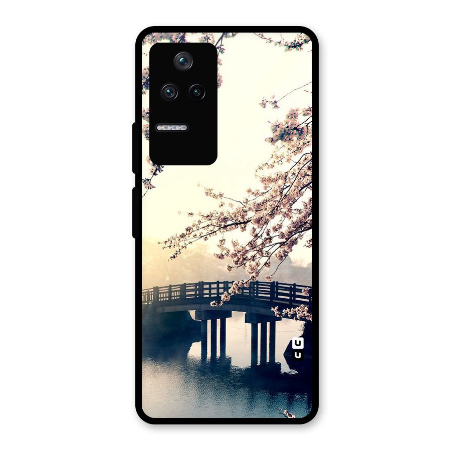 Bridge Blossom Glass Back Case for Poco F4 5G