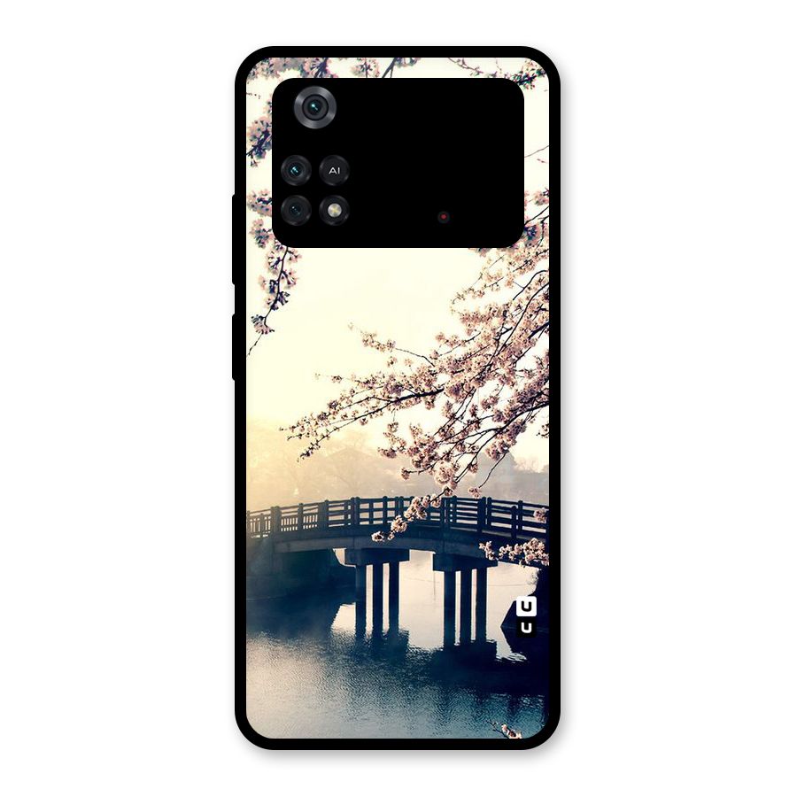 Bridge Blossom Glass Back Case for Poco M4 Pro 4G