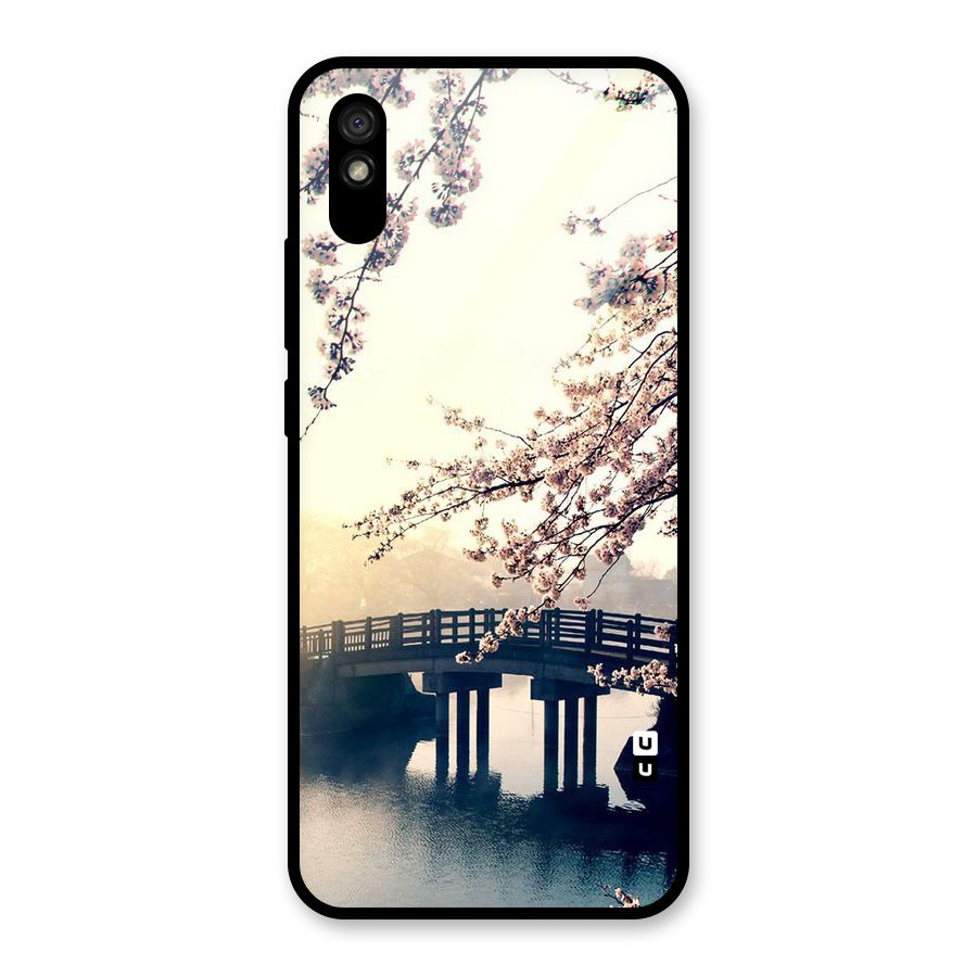 Bridge Blossom Glass Back Case for Redmi 9A