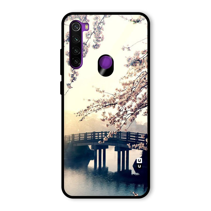 Bridge Blossom Glass Back Case for Redmi Note 8