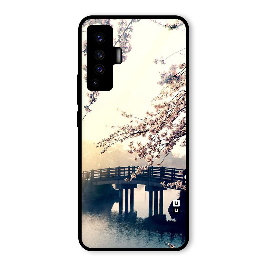 Bridge Blossom Glass Back Case for Vivo X50