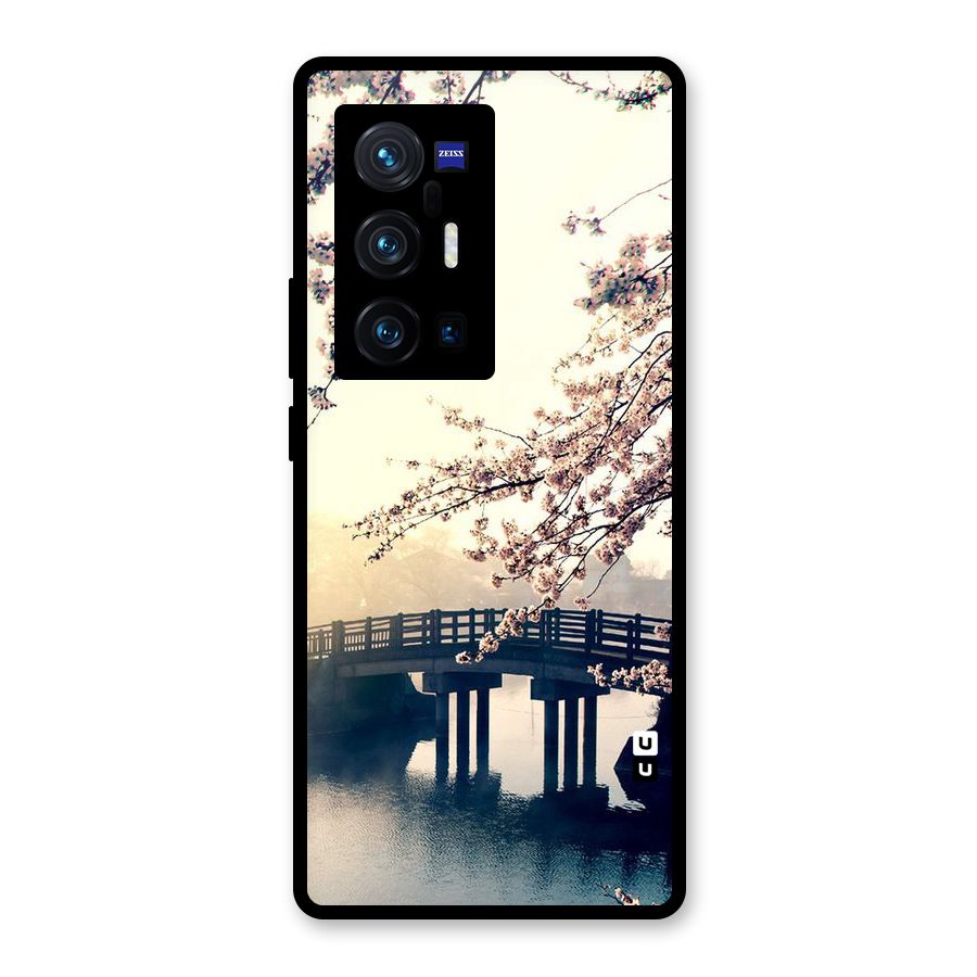 Bridge Blossom Glass Back Case for Vivo X70 Pro Plus