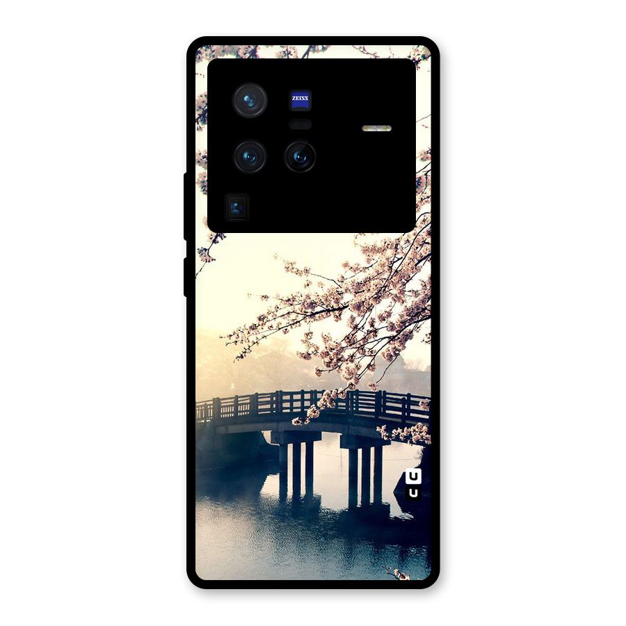 Bridge Blossom Glass Back Case for Vivo X80 Pro