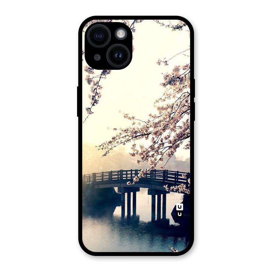 Bridge Blossom Glass Back Case for iPhone 14