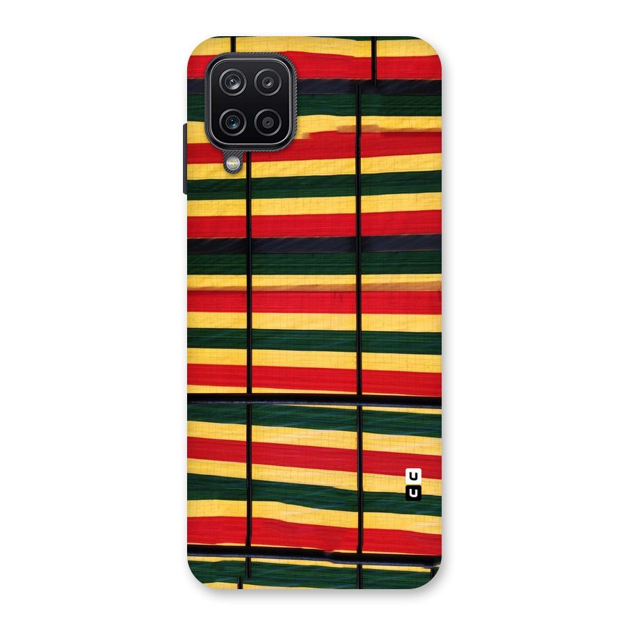 Bright Colors Lines Back Case for Galaxy A12