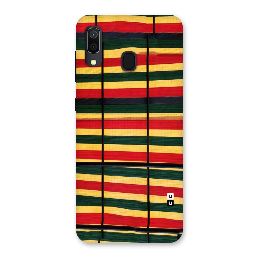 Bright Colors Lines Back Case for Galaxy A20