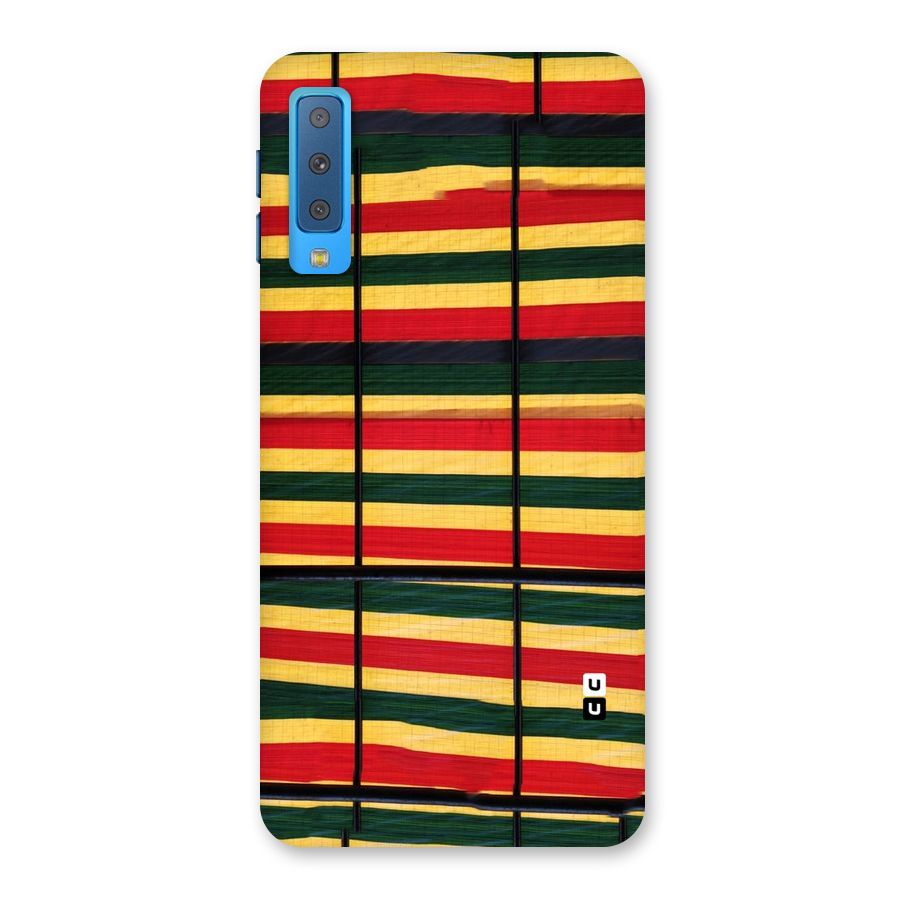 Bright Colors Lines Back Case for Galaxy A7 (2018)