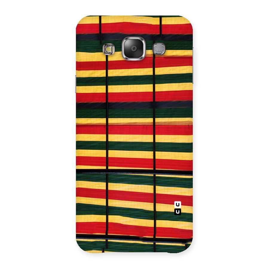 Bright Colors Lines Back Case for Galaxy E7