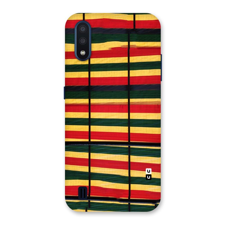 Bright Colors Lines Back Case for Galaxy M01