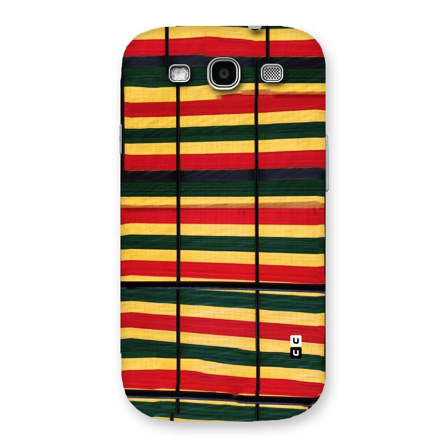Bright Colors Lines Back Case for Galaxy S3