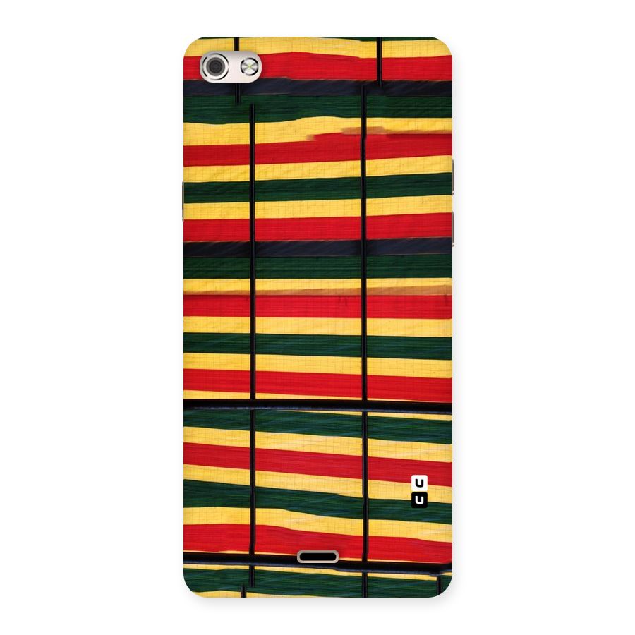 Bright Colors Lines Back Case for Micromax Canvas Silver 5