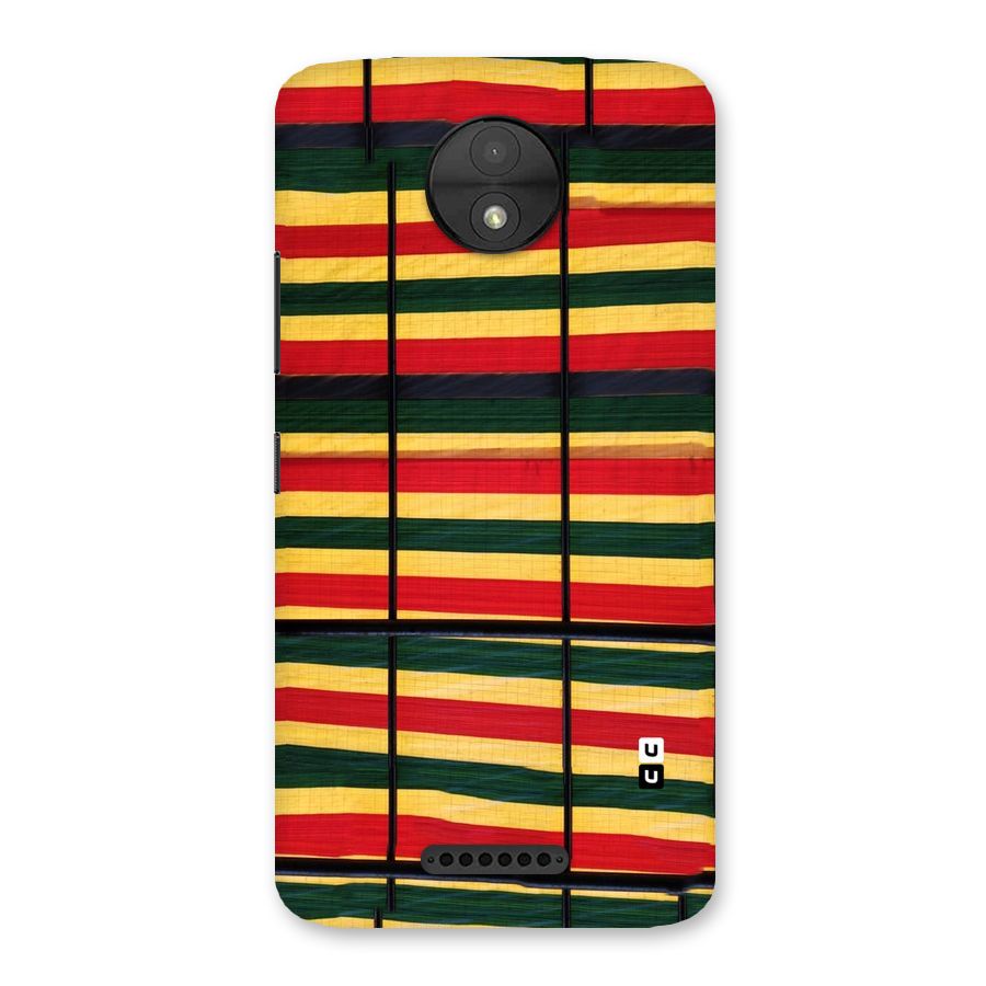 Bright Colors Lines Back Case for Moto C