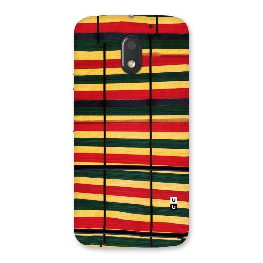 Bright Colors Lines Back Case for Moto E3 Power