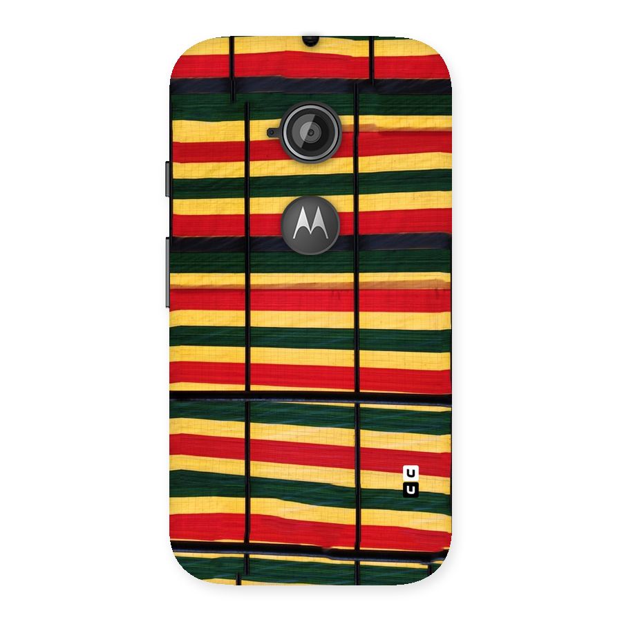 Bright Colors Lines Back Case for Moto E 2nd Gen