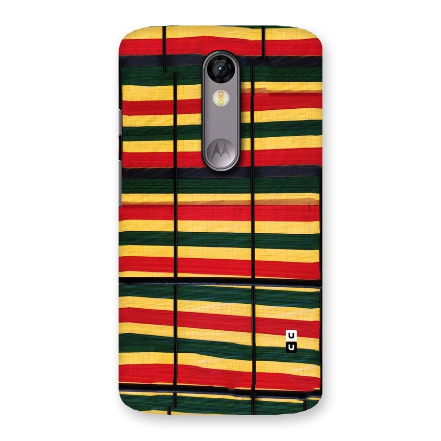 Bright Colors Lines Back Case for Moto X Force