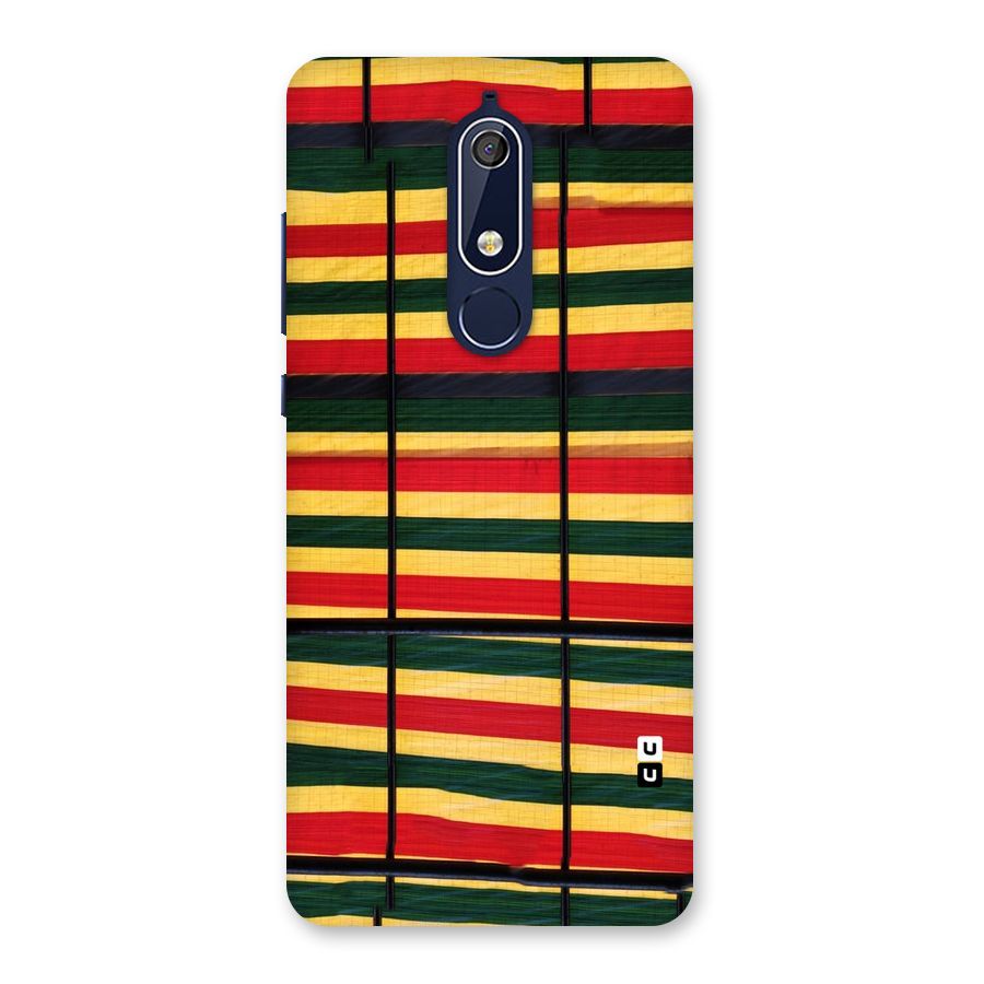 Bright Colors Lines Back Case for Nokia 5.1