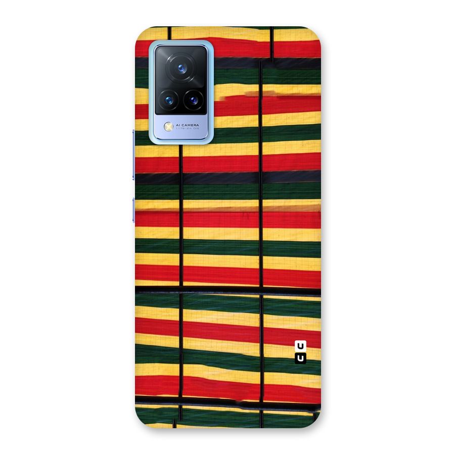 Bright Colors Lines Back Case for Vivo V21 5G