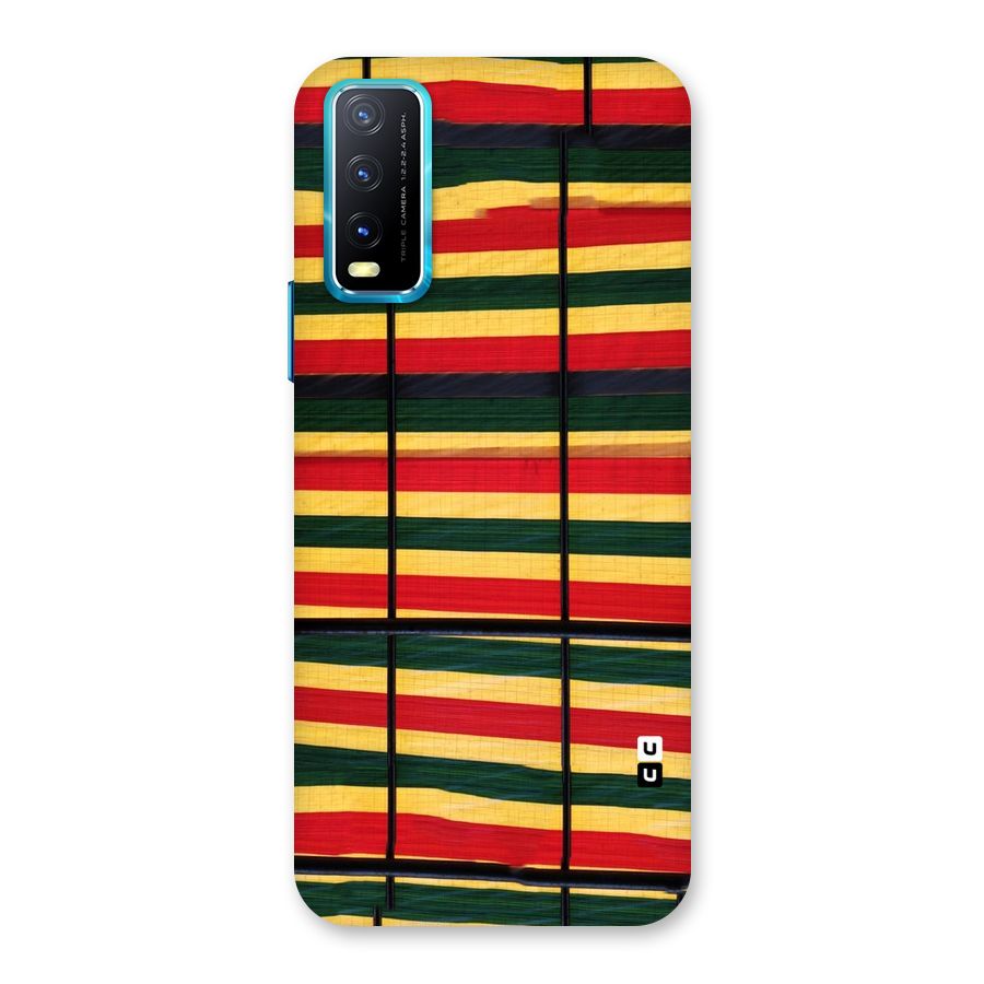 Bright Colors Lines Back Case for Vivo Y20A