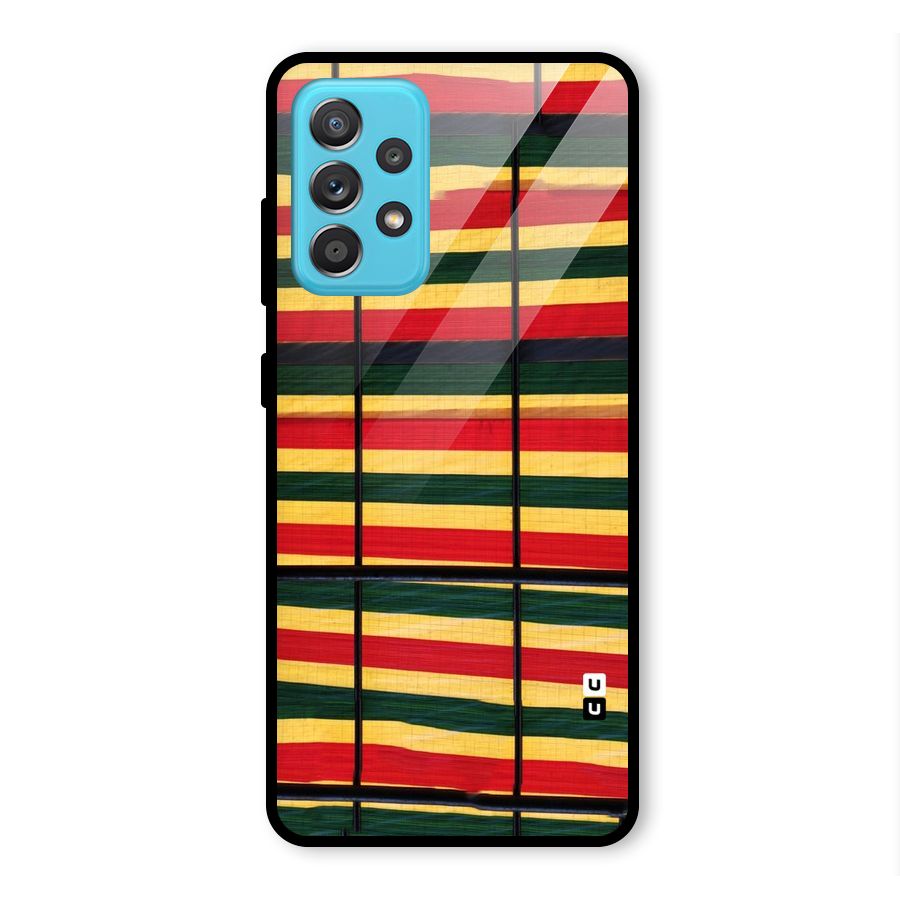 Bright Colors Lines Glass Back Case for Galaxy A52s 5G