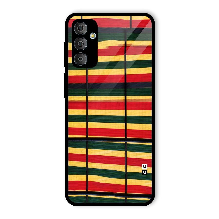 Bright Colors Lines Glass Back Case for Galaxy F23
