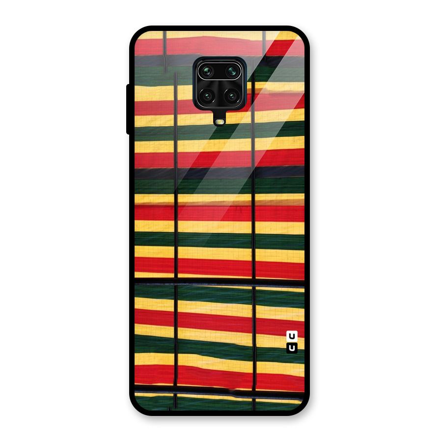 Bright Colors Lines Glass Back Case for Poco M2 Pro