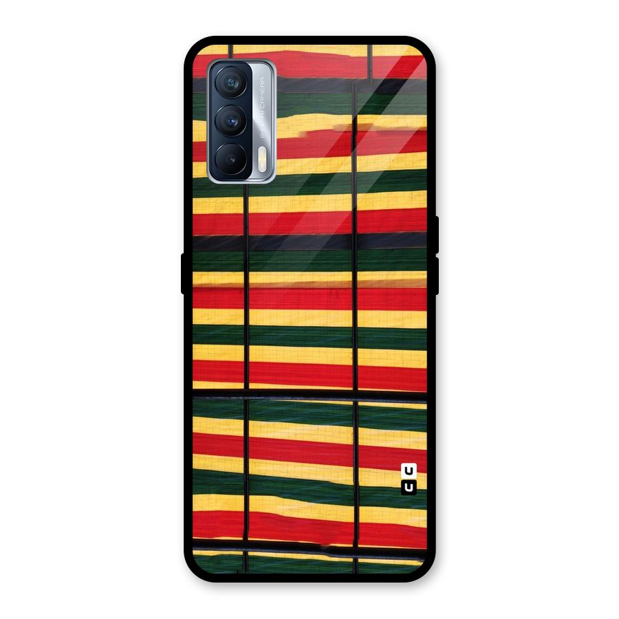 Bright Colors Lines Glass Back Case for Realme X7